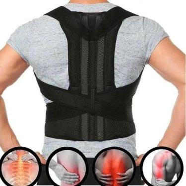 Imagem de Cinta Corretor Postura Coluna Lombar Reforçada Unissex Tamanho:gg - OU