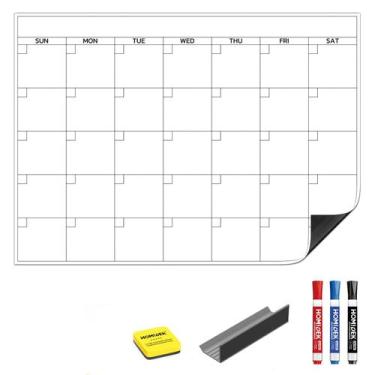 Imagem de Quadro de Escrita Magnético HOMiDEK Calendário Mensal Apagável 41x56 c