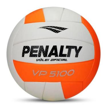 Imagem de Bola De Vôlei Penalty Vp 5100 XXVI Oficial, Branco, Laranja, Único