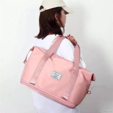 Imagem de Bolsa Mala De Mão Expansível Impermeável Viagem E Academia - Bolsa Dob