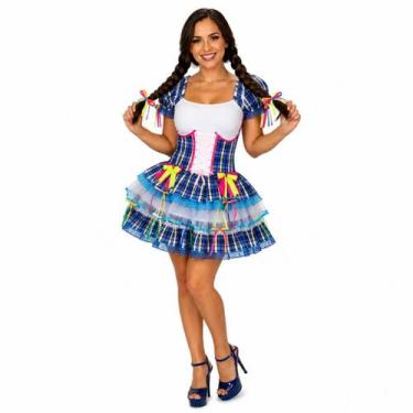 Imagem de Vestido Junino Caipira Babado Luxo Adulto - Jade Fashion, GG