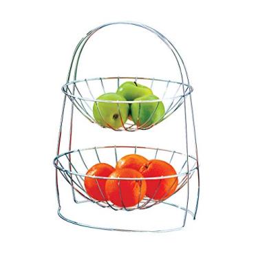 Imagem de Fruteira redonda 2 andares cromada - Frutta e Verdure - Future