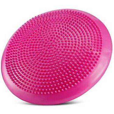 Imagem de Disco Equilíbrio Inflável Balance Cushion 33cm Bomba Rosa