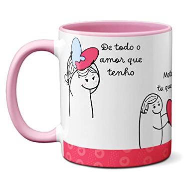 Imagem de Caneca Flork Meme Namorados Apaixonados Todo Amor Que Tenho (Rosa)