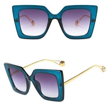 Imagem de Sexy Vintage Leopard Square Sunglasses Women Luxury Sun Glasses Female Big Frame Gradient Fashion Oculos De Sol,4,China