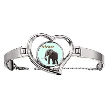 Imagem de N/A N/A Pulseira de elefante sugante Ásia África Pulseira de arame para joias de coração, medium, metal