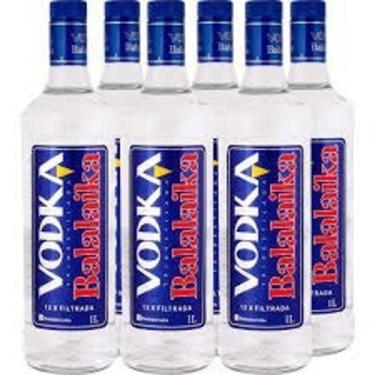 Imagem de Vodka Balalaika Garrafa 1 Litro - Kit 6 Unidades