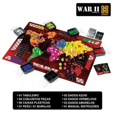 Jogo Tabuleiro Estratégia War Edição Vikings Original Grow