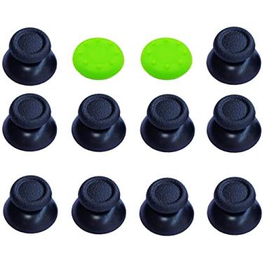 Imagem de 5 pares de soquete analógico de substituição joystick polegares botões de aperto para Playstation DualShock 4 PS4 Controlador Gampad (preto)