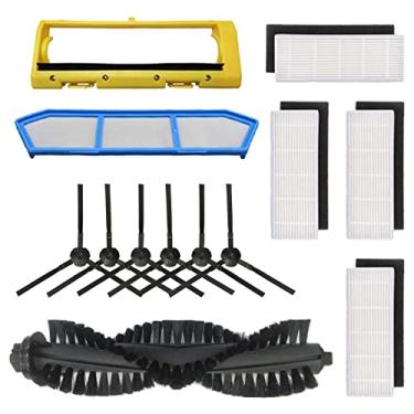 Imagem de Generic Kit de acessórios de substituição de vassoura de vácuo robô conjunto de fixação de alta absorção para acessório de aspirador de pó robô A4s A40
