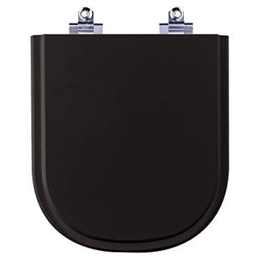 Imagem de Assento Sanitario Fechamento Lento Etna Preto Para Icasa
