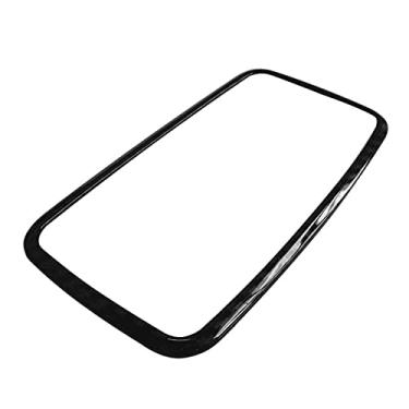 Imagem de GZBFTDH Moldura de luz leitura teto linha traseira de carro para acessórios Toyota bZ4X, acessórios de painel cromado, protetor de luz leitura, peças internas automotivas estilo de decoração (fibra de carbono)