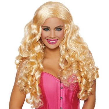 Imagem de Dreamgirl Peruca loira encaracolada extralonga feminina, tamanho único, Loiro, tamanho nico