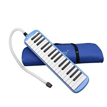 Imagem de Btuty Instrumento musical de educação musical de piano Melodica 32 teclas para iniciantes, crianças, presente com bolsa de transporte, preta