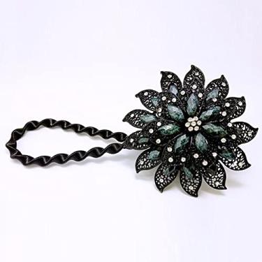 Imagem de 1 peça cortina magnética tieback mola fio de aço em forma de flor fivela de cortina clipe suporte de janela acessórios, C, 1 peça