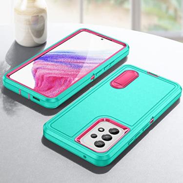 Imagem de Capa de proteção resistente de três camadas para Samsung Galaxy A53 A 53 5G S22 Ultra S 22 Plus S22ultra capa traseira anti-queda, azul céu, para Galaxy S22 Plus