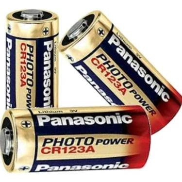Imagem de Bateria Cr123a Panasonic Lithium 3V Original Kit 3 Pilha