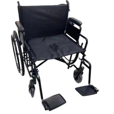 Imagem de Cadeira De Rodas Para Obeso 180 Kg D500 Dellamed Preto