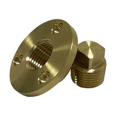 Imagem de C CLINK Kit de plugue de drenagem Garboard, plugue de drenagem de vara de popa para orifício de 2,54 cm