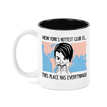 Imagem de Caneca de café Stefon, inspirada no SNL - Caneca de café de cerâmica de 325 ml xícara de chá branca