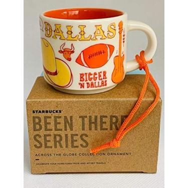 Imagem de Caneca de demitasse de cerâmica Starbucks DALLAS BEEN THERE SERIES ACROSS THE GLOBE COLLECTION ORNAMENTE, 60 ml