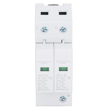 Imagem de Dispositivo de Proteção contra Surtos, Resposta Rápida 80KA Protetor de Voltagem Doméstico Prático Indicação de Falhas Cofre Em Casa (2P 275V)