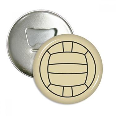 Imagem de Vôlei esporte linha desenho padrão abridor de garrafas ímã geladeira emblema multifuncional