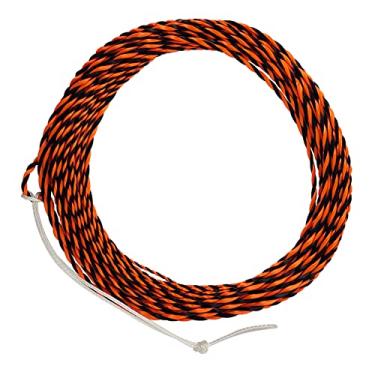 Imagem de Linha de braguilha afunilada linha Tenkara Line da Riverruns, 3,6 m/4 m, linha trançada de tecido (laranja e preto, 3,6 m)