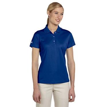 Imagem de Camisa polo feminina básica de manga curta Adidas Golf A131, Collegiate Royal, Medium