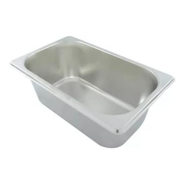 Imagem de Cuba Gn Inox Gastronômica 1/9 X 65 Rechaud Buffet Sem Alça