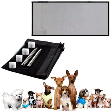 Imagem de Tela Protetora Para Cães Pets Gatos Cachorros Porta Cercado Divisória Rede De Proteção Criança Parede Pet Porte Pequeno