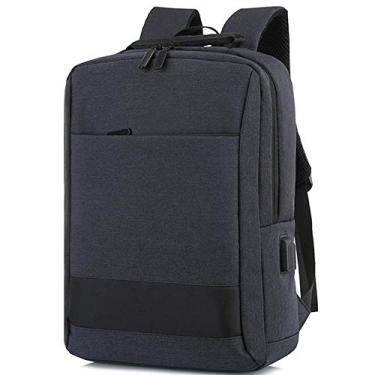 Imagem de Mochila para laptop Bolsa para computador comercial Mochila recarregável multifuncional para viagem, tecido de nylon à prova d'água, resistente ao desgaste e a rasgos