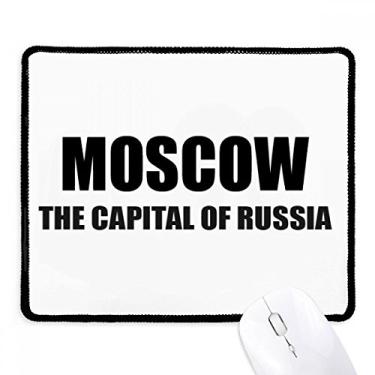 Imagem de Mousepad Moscow The Capital of Russia com borda costurada para jogos