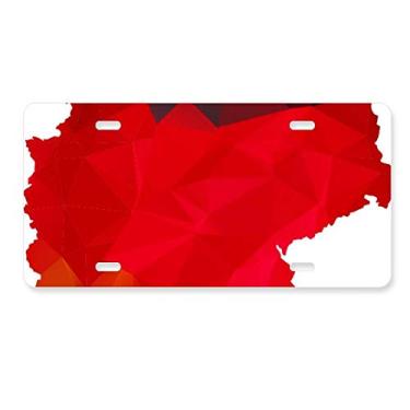 Imagem de DIYthinker Placa de carro com a bandeira nacional da Alemanha para decoração de carro, acessório de aço inoxidável