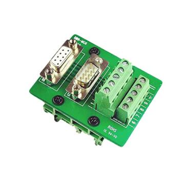 Imagem de Conector de breakout DB9 RS232 Serial 9 Pin conector terminal Db9 (adaptador macho e fêmea)