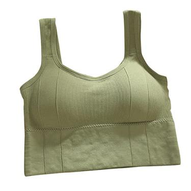 Imagem de Sutiã de Ioga, sutiã Esportivo Feminino Respirável para Uso Diário (Verde)