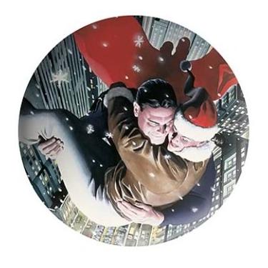 Imagem de Prato de Natal para colecionadores Superman & Lois Lane