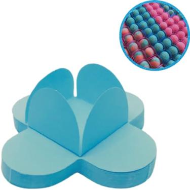 Imagem de Kit 100 Forminhas Para Doces 4 Pétalas Brigadeiros 3 x 3 cm, Forminhas De Papel Para Doces Finos Casamento, Forminhas Para Docinhos De Festa, Forminhas De Papel Para Brigadeiro (Azul Claro)