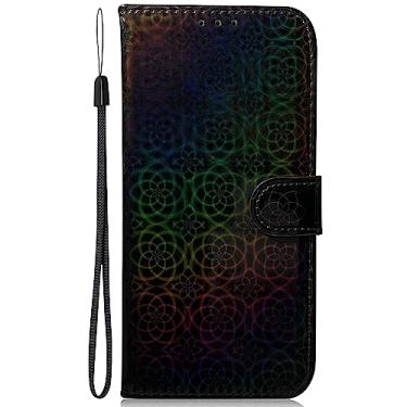 Imagem de HUANGTAOLI Capa carteira de couro PU para Moto G7 Plus, fecho magnético com suporte par...