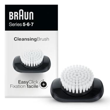 Imagem de Braun Acessório de escova de limpeza EasyClick para lâminas elétricas das séries 5, 6 e 7, compatível com barbeadores elétricos 5018s, 5020s, 6075cc, 7071cc, 7075cc, 7085cc, 7020s, 5050cs, 6020s, 6072cc, 7027cs