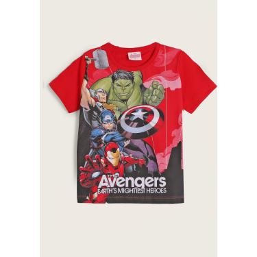 Imagem de Infantil - Camiseta Fakini Avengers Vermelha Fakini 102303583 menino