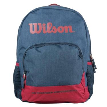 Imagem de Mochila Casual Urban Wilson em Poliester Azul e Vinho 65011030NB