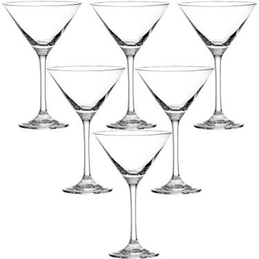 Imagem de Jogo 12 Taças Martini Drinks 250ml Vidro Nadir Windsor