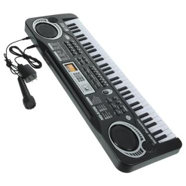 Imagem de ibasenice 61 Piano de 61 Teclas com Microfone - Piano Infantil - Teclado Musical para Crianças - Brinquedo de Karaokê