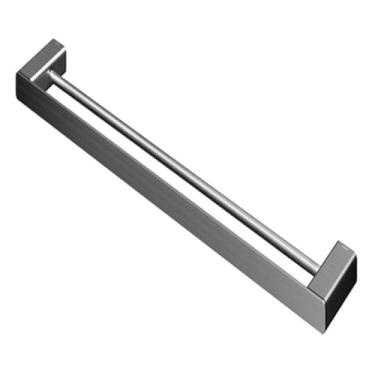 Imagem de Toalheiro Barra Duplo Docol Flat 1013770 Grafite Escovado