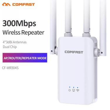 Imagem de Comfast-Repetidor WiFi Sem Fio  Roteador  Extensor Wi Fi  Amplificador de Sinal  Repetidor com 4
