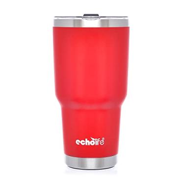 Imagem de Copo Térmico 900ml vermelho com tampa Echolife