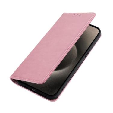 Imagem de Capa magnética de telefone para Samsung Galaxy Note 4 5 8 9 10 Pro 10 Plus 10 Lite Capa flip com compartimentos para cartões Capa carteira de couro, rosa, para Samsung Note 10 Plus