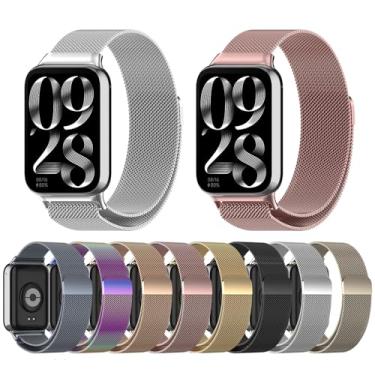 Imagem de Pulseira de relógio empresarial para Xiaomi band 8 Pro, acessórios de relógio inteligente (ouro)