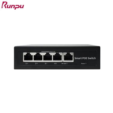 Imagem de 4 portas gigabit ethernet switch  poe switch de rede  48v  1000mbps  para videoconferência câmera/ip